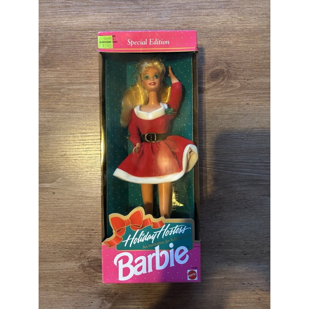 1990 Mattel Holiday Hostess Barbie Special Edition #10280 NRFB